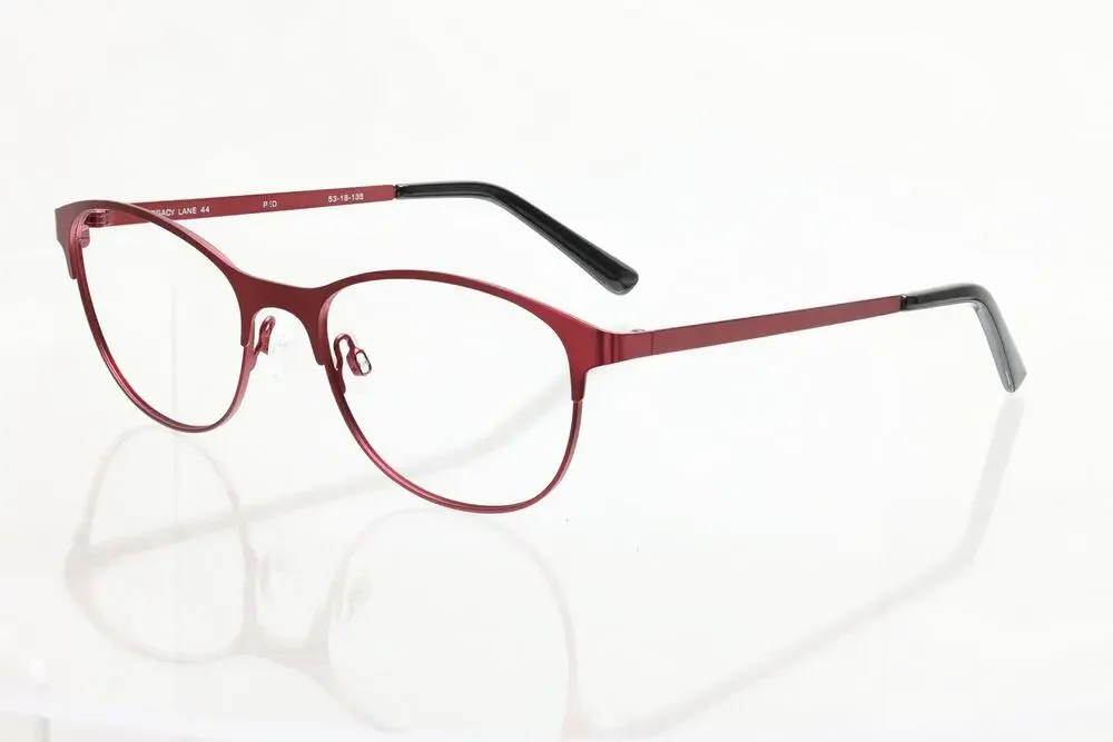 Legacy Lane 44 53-18-135mm RED Eyeglass FRAMES ONLY - VERY GOOD CONDITION